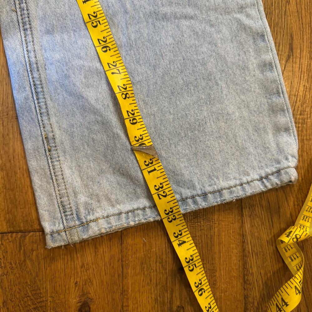 Vervet Light Wash Wide Leg Distressed Denim Jeans V2473 Women's Size 30x33 - Picture 5 of 7